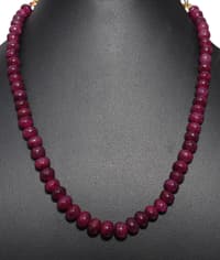 Ruby Gemstone Beads Necklace NP1320 photo 2