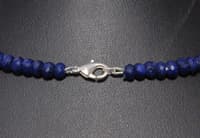 Blue Sapphire Gemstone Faceted Beads Necklace NP1321 photo 4