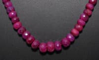Ruby Gemstone Faceted Beads Necklace NP1326 photo 3