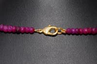 Ruby Gemstone Faceted Beads Necklace NP1326 photo 4