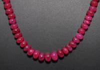 24" Inches Ruby Gemstone Beads Necklace NP1330 photo 3