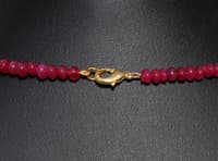24" Inches Ruby Gemstone Beads Necklace NP1330 photo 4