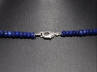 22" Inches Blue Sapphire gemstone faceted Beads necklace NP1335 photo 4
