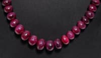 24" Inches Ruby Gemstone Beads Necklace NP1336 photo 3