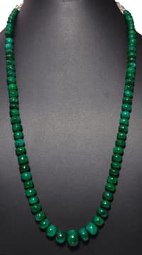 Emerald Gemstone Beads Necklace NP1337 photo 2