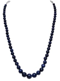 Blue Sapphire Gemstone Beads Necklace NP1349 photo 1
