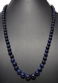Blue Sapphire Gemstone Beads Necklace NP1349 photo 2