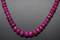 Ruby gemstone Faceted Beads Necklace NP1350 photo 3