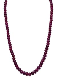 Ruby gemstone Beads Necklace NP1353 photo 1