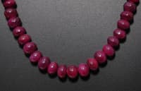 Ruby gemstone Beads Necklace NP1353 photo 3