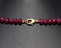 Ruby gemstone Beads Necklace NP1353 photo 4