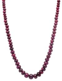 Ruby Gemstone Beads Necklace NP1354 photo 2