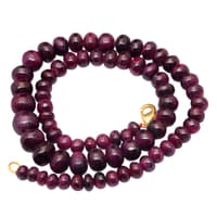 Ruby Gemstone Beads Necklace NP1354 photo 4