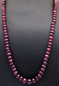 Ruby Gemstone Beads Necklace NP1354 photo 5