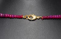 Ruby Gemstone Faceted Beads Necklace NP1355 photo 4