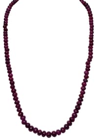 26" Inches Ruby gemstone Beads Necklace NP1356 photo 1