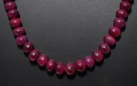 26" Inches Ruby gemstone Beads Necklace NP1356 photo 3