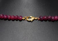 26" Inches Ruby gemstone Beads Necklace NP1356 photo 4