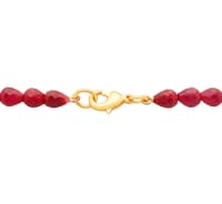 22" Ruby Gemstone Faceted Drop Shape Necklace NP1358 photo 4