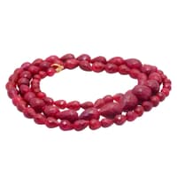24" Ruby gemstone Faceted Drop Necklace NP1362 photo 3
