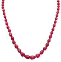 Ruby Gemstone Faceted Drop necklace NP1364 photo 1