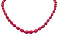 Ruby Gemstone Faceted Drop necklace NP1364 photo 2