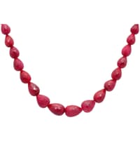 Ruby Gemstone Faceted Drop necklace NP1364 photo 3