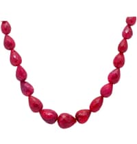 20" Ruby Gemstone Faceted Drop necklace NP1365 photo 2