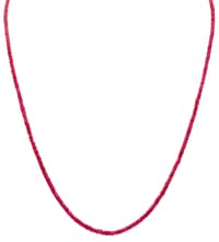 Glass filed Ruby Gemstone Faceted Beads String NP1377 photo 1