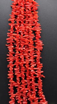 6 Layers of Coral Gemstone Beaded Necklace NP1401 photo 4