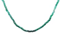 21" Inches Emerald Gemstone Faceted Beaded Necklace NP1408 photo 2