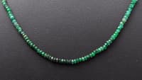 21" Inches Emerald Gemstone Faceted Beaded Necklace NP1408 photo 4