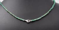 21" Inches Emerald Gemstone Faceted Beaded Necklace NP1408 photo 5