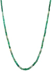 23" Inches Emerald Gemstone Shaded Faceted Beaded Necklace NP1409 photo 1