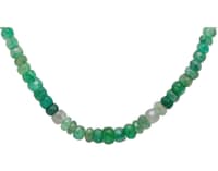 23" Inches Emerald Gemstone Shaded Faceted Beaded Necklace NP1409 photo 2