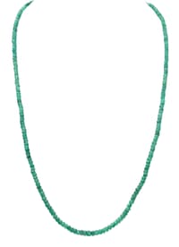 26" Inches Emerald Gemstone Faceted Beads Necklace NP1410 photo 1