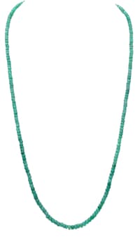 28" Inches Emerald Gemstone faceted Beaded Necklace NP1413 photo 1