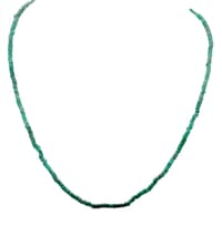 21" Inches Emerald Gemstone Faceted Beaded Necklace NP1415 photo 1