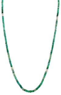 24" Inches Emerald Gemstone Shaded Beaded Necklace NP1416 photo 1