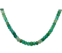 24" Inches Emerald Gemstone Shaded Beaded Necklace NP1416 photo 2