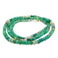24" Inches Emerald Gemstone Shaded Beaded Necklace NP1416 photo 3