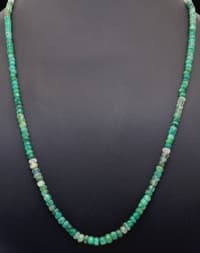24" Inches Emerald Gemstone Shaded Beaded Necklace NP1416 photo 4