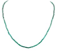 Emerald Gemstone Faceted Beads String NP1418 photo 1