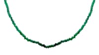 18" Inches Emerald Faceted Beads Necklace NP1424 photo 2
