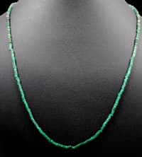 18" Inches Emerald Faceted Beads Necklace NP1424 photo 3