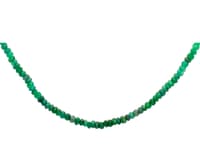 19" Inches Emerald Faceted Beads Necklace NP1426 photo 2