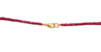 22" Inches Ruby Faceted Beads Necklace With Amethyst Drop Pendant NP1427 photo 3