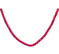 26" Inches Ruby Faceted Beads Necklace NP1429 photo 2