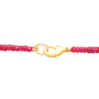 26" Inches Ruby Faceted Beads Necklace NP1429 photo 5
