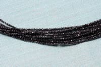 a lot of 15 rows of natural black diamond faceted bead NP1438 photo 5